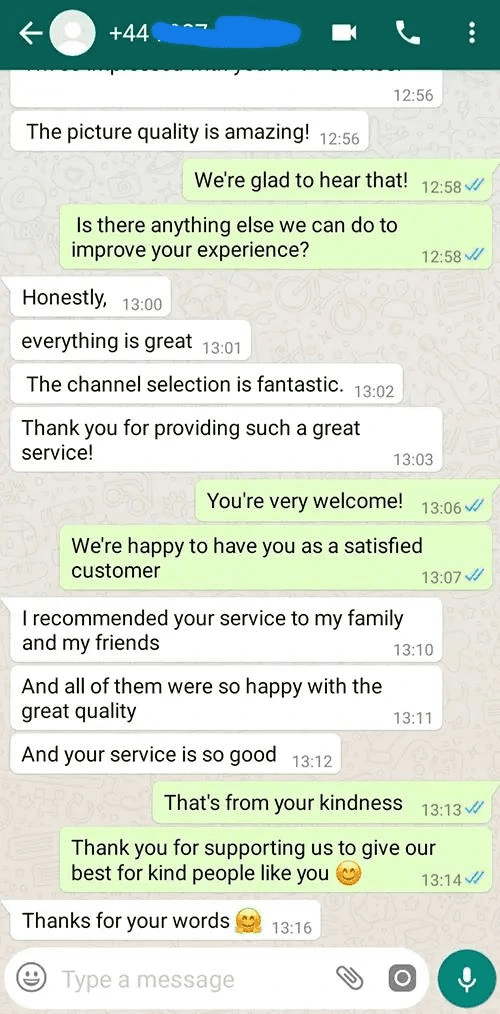 IPTV subscription with easy setup and installation