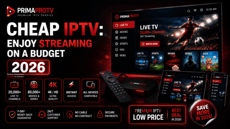 Cheap IPTV: Enjoy Streaming on a Budget 2026