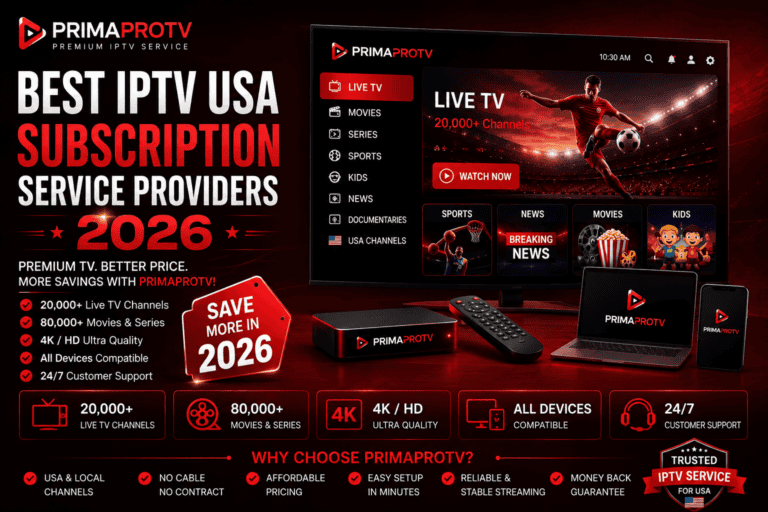 Best IPTV USA Subscription Service Providers 2026